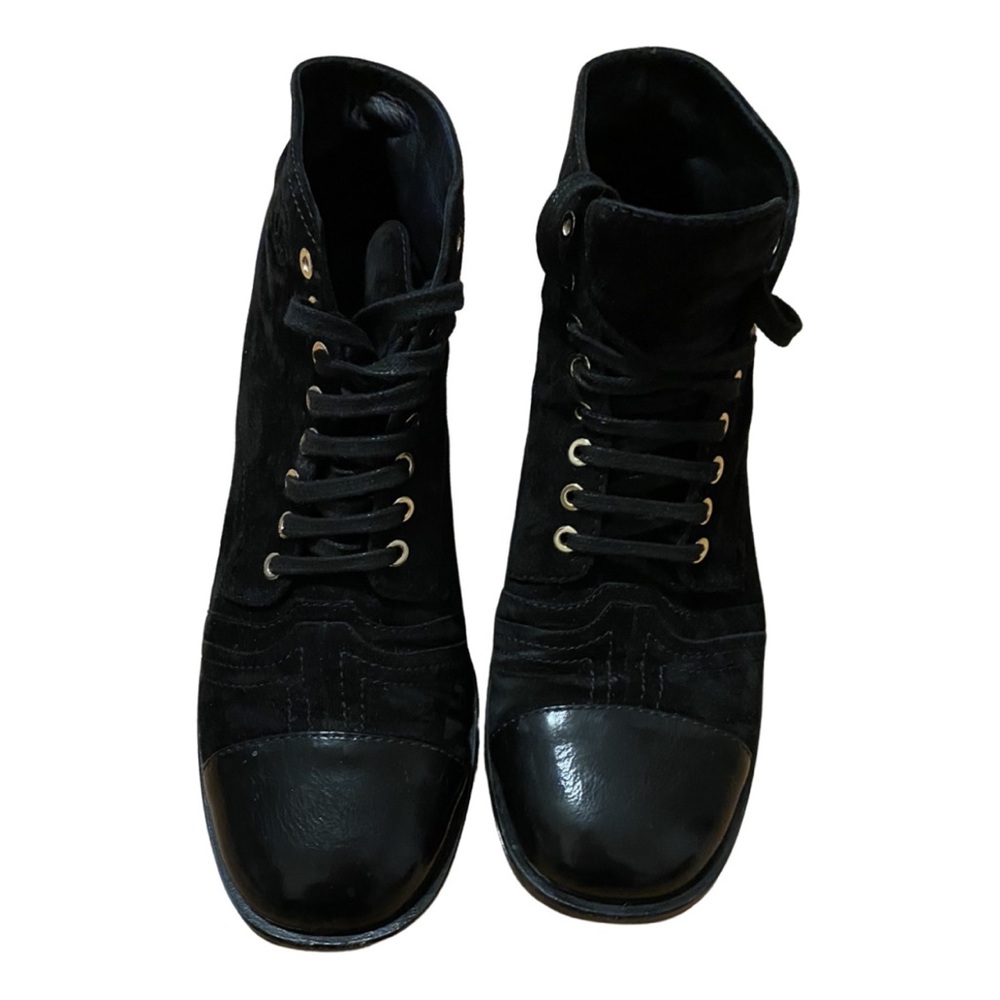 Chanel suede boots